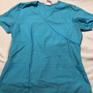 tie back scrub top